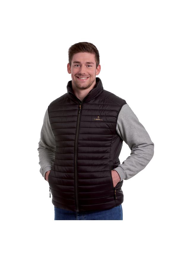 Ogrzewana kurtka narciarski czlowiek Therm-ic Set PowerVest Heat bez Rekawów. Kolor: czerwony, wielokolorowy, czarny. Materiał: puch. Sezon: zima. Sport: narciarstwo