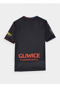 4f - Koszulka klubowa wyjazdowa z sezonu 2023/24 męska 4F x Piast Gliwice - czarna. Kolor: czarny. Materiał: dzianina #2