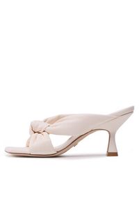 Stuart Weitzman Klapki Playa 75 Knot Sandal S7073 Beżowy. Kolor: beżowy. Materiał: skóra #3