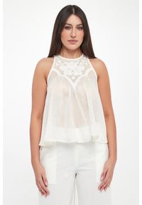 Twinset Milano - Top damski z haftem TWINSET. Wzór: haft #3