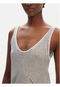 Pinko - PINKO Sweter Noha 105148 A2LO Szary Regular Fit. Kolor: szary. Materiał: wiskoza