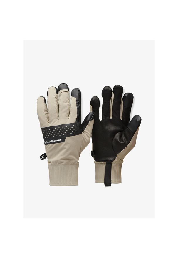 Rękawiczki Black Diamond Alpine Softshell Gloves. Kolor: wielokolorowy, beżowy, czarny. Materiał: softshell