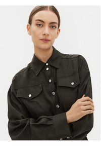 Pinko - PINKO Sukienka codzienna Affettatrice 104147 Zielony Regular Fit. Okazja: na co dzień. Kolor: zielony. Materiał: lyocell. Typ sukienki: proste. Styl: casual