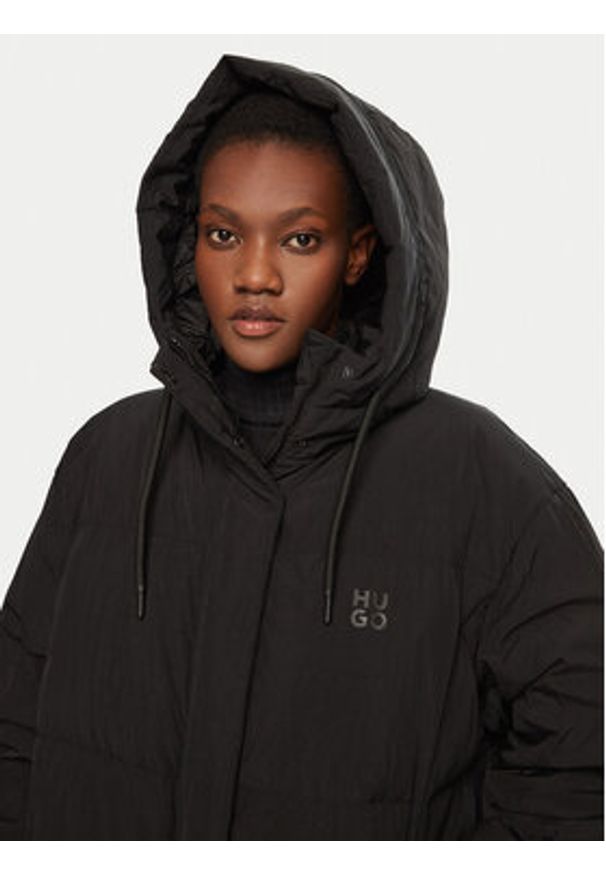 Hugo - HUGO Kurtka puchowa Fini-2 50522318 Czarny Relaxed Fit. Kolor: czarny. Materiał: syntetyk