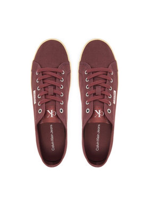 Calvin Klein Jeans Tenisówki Ess Vulc Low Mg Cv YM0YM01301 Brązowy. Kolor: brązowy. Materiał: materiał