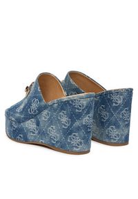 Guess Klapki FLJEV2 DEN04 Niebieski. Kolor: niebieski. Materiał: materiał #2