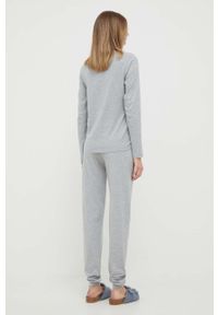 Emporio Armani Underwear komplet lounge bawełniany kolor szary. Kolor: szary. Materiał: bawełna. Wzór: melanż #2