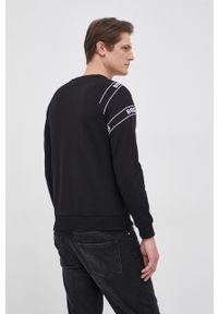BOSS - Boss - Bluza bawełniana Boss Casual 50463493. Okazja: na co dzień. Kolor: czarny. Materiał: bawełna. Długość rękawa: raglanowy rękaw. Wzór: aplikacja. Styl: casual #4
