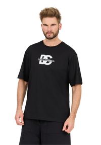Dolce and Gabbana - DOLCE & GABBANA Czarny męski t-shirt z dużym logo, Rozmiar 54. Kolor: czarny #6