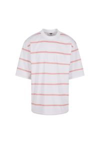 Oversizowa koszulka w paski Urban Classics Modern. Kolor: biały. Materiał: bawełna. Wzór: paski #1