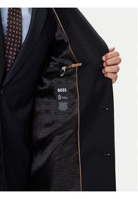 BOSS Płaszcz wełniany Hyde 50549187 Czarny Slim Fit. Kolor: czarny. Materiał: wełna #6