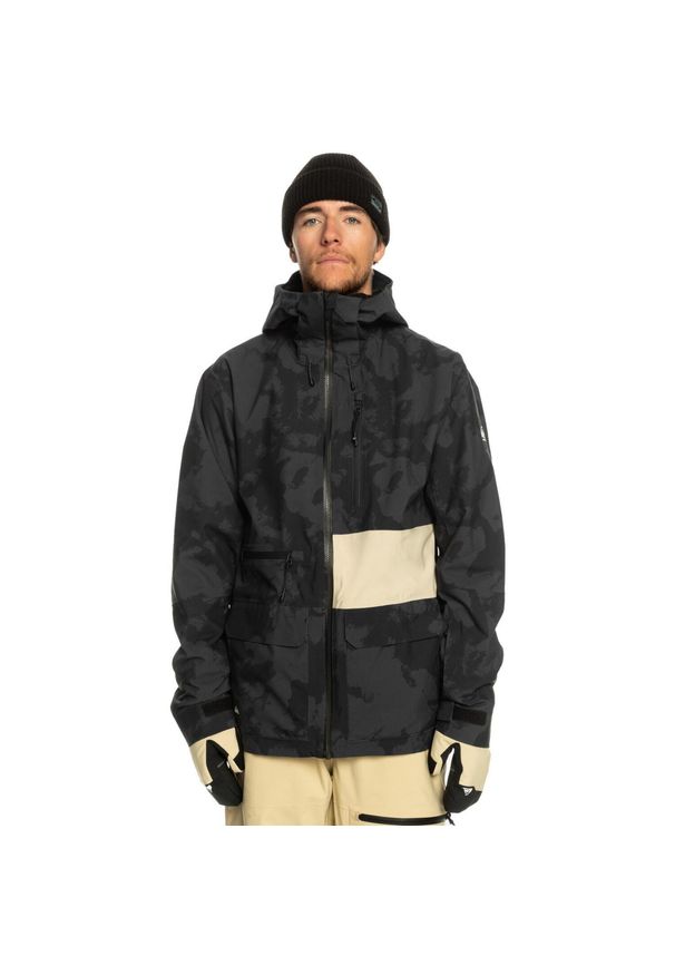 Kurtka snowboardowa męska Quiksilver S Carlson Stretch Quest. Kolor: czarny. Sezon: zima. Sport: snowboard
