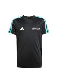 Adidas - Koszulka Mercedes - Amg Petronas Formula One Team Dna. Kolor: czarny, biały, wielokolorowy. Materiał: materiał. Sport: joga i pilates