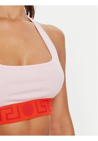 VERSACE - Versace Biustonosz top AUD01039 1A1001 Różowy. Kolor: różowy. Materiał: bawełna