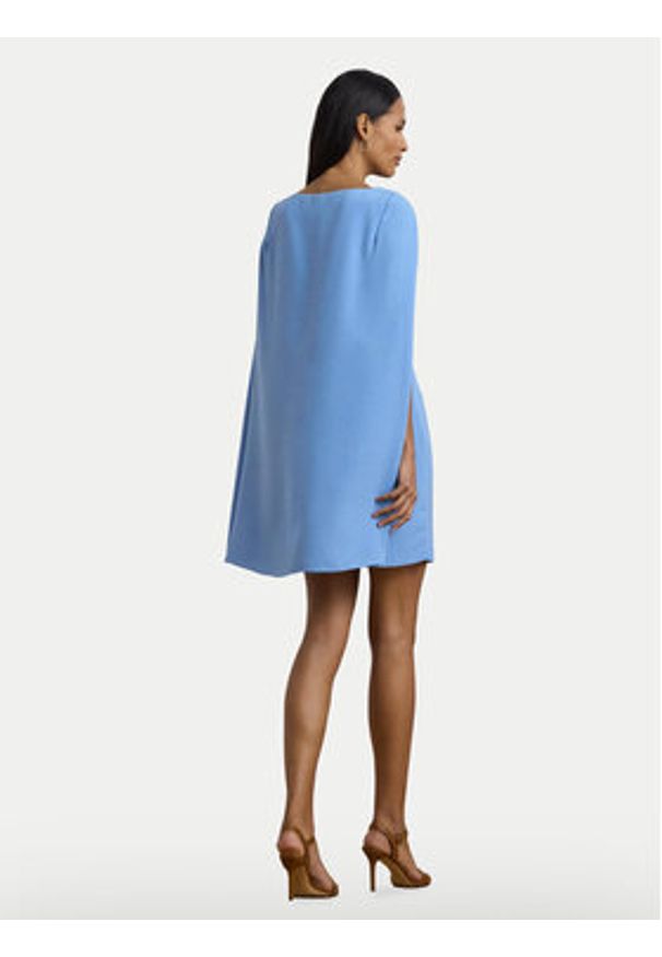 Lauren Ralph Lauren - LAUREN RALPH LAUREN Sukienka koktajlowa 253855210033 Niebieski Slim Fit. Kolor: niebieski. Materiał: syntetyk. Styl: wizytowy