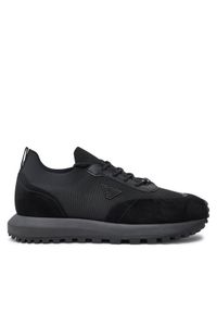 Emporio Armani Sneakersy X4X659 XR105 Czarny. Kolor: czarny. Materiał: skóra, zamsz #1