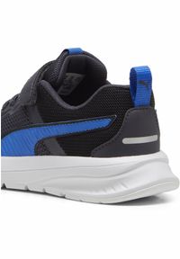 Puma - Dziecięce sneakersy z alternatywnym zapięciem Evolve Run Mesh PUMA. Kolor: wielokolorowy, niebieski, czarny, szary. Materiał: mesh. Sport: bieganie