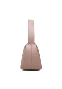Calvin Klein Torebka Elevated Soft Shoulder Bag Sm K60K610756 Beżowy. Kolor: beżowy. Materiał: skórzane #5