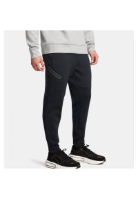 Spodnie męskie Under Armour Unstoppable Fleece. Kolor: czarny. Sport: fitness #1