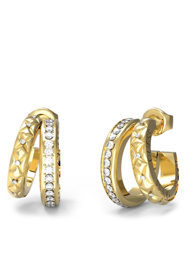 Guess Kolczyki JUBE04 587JW Złoty. Materiał: metalowe, złote. Kolor: złoty