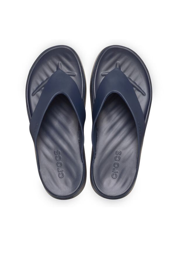Crocs Japonki Getaway Platform Flip 209410 Granatowy. Kolor: niebieski. Obcas: na platformie