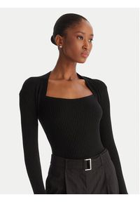 ACCESS FASHION Sweter 54-8048 Czarny Slim Fit. Kolor: czarny. Materiał: syntetyk #4