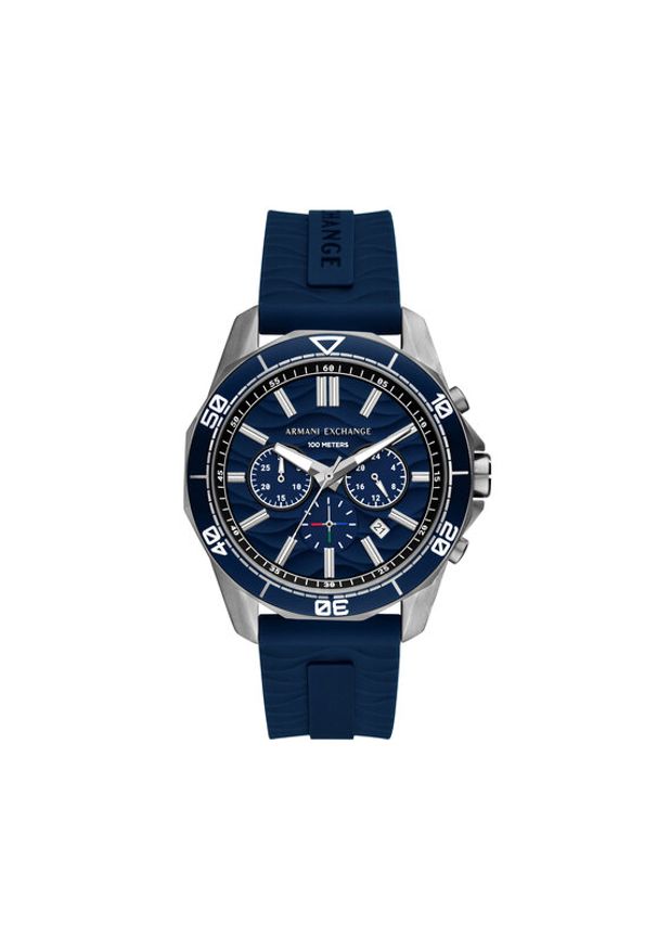 Armani Exchange Zegarek Spencer AX1960 Granatowy. Kolor: niebieski