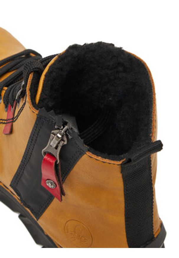 Rieker Trzewiki CEO-55024-68 Żółty. Kolor: żółty. Materiał: syntetyk, materiał