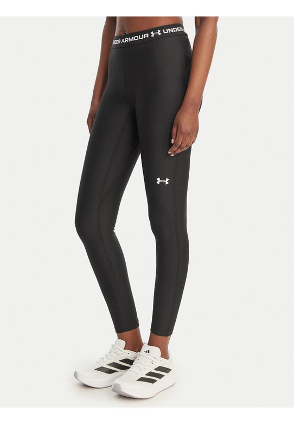 Under Armour Legginsy HeatGear® 6010002 Czarny Slim Fit. Kolor: czarny. Materiał: syntetyk