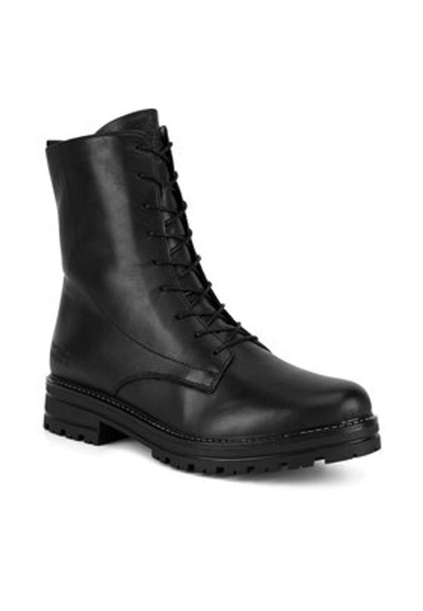 Remonte Trzewiki D2278-01 Czarny. Kolor: czarny. Materiał: skóra