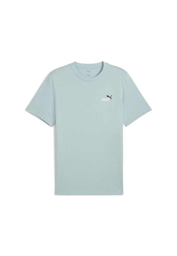 Puma - Młodzieżowa koszulka Essentials 2 Colour z małym logo No. 1 PUMA. Kolor: zielony. Wzór: haft. Sport: fitness