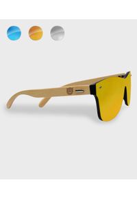 MegaKoszulki - Okulary przeciwsłoneczne drewniane Diabełek. Wzór: nadruk