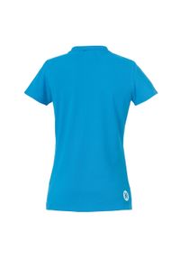 KEMPA - Damska koszulka polo Kempa Basics. Typ kołnierza: polo. Kolor: niebieski. Materiał: materiał