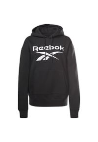 Reebok - Bluza na co dzień damska REEBOK ciepła z kapturem. Typ kołnierza: kaptur. Kolor: czarny #1