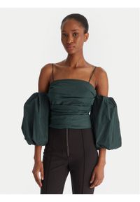 Pinko - PINKO Bluzka Pallottoliere 105552 Y3LE Zielony Regular Fit. Kolor: zielony. Materiał: syntetyk