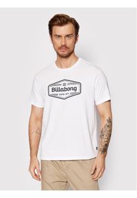 Billabong T-Shirt Trademark C1SS62 BIP2 Biały Regular Fit. Kolor: biały. Materiał: bawełna