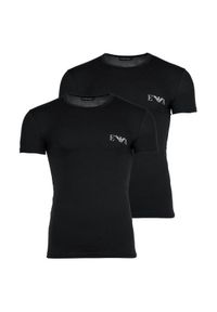 Emporio Armani Underwear Komplet 2 t-shirtów EM001849 AF14131 MC005 Czarny Fitted Fit. Kolor: czarny. Materiał: bawełna