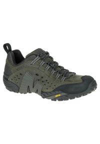 Merrell - Buty trekkingowe na co dzień MERRELL INTERCEPT skóra. Okazja: na co dzień. Kolor: zielony, szary. Materiał: skóra