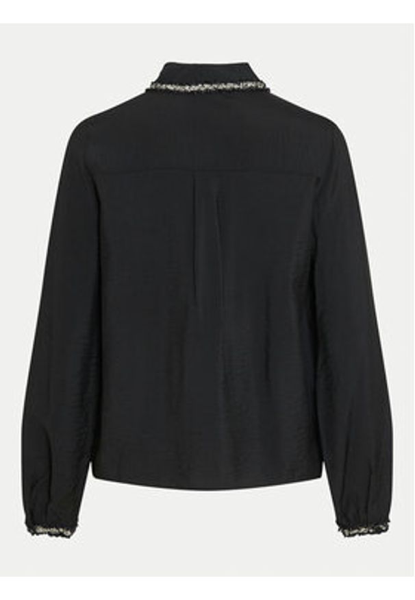 Vila Koszula Dogma 14101545 Czarny Regular Fit. Kolor: czarny. Materiał: wiskoza