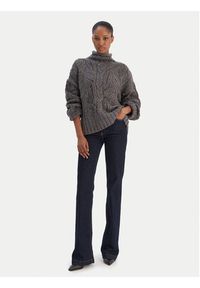 Liu Jo Golf MF5451 MA37R Szary Regular Fit. Typ kołnierza: golf. Kolor: szary. Materiał: wełna #2