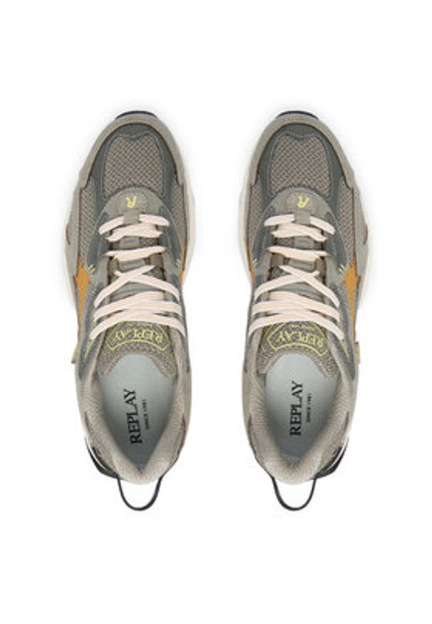 Replay - REPLAY Sneakersy GMSD5.000.C0005T Zielony. Kolor: zielony. Materiał: materiał