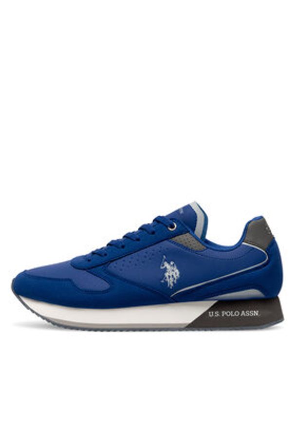U.S. Polo Assn. Sneakersy NOBIL003M/4HY8 Niebieski. Kolor: niebieski. Materiał: syntetyk