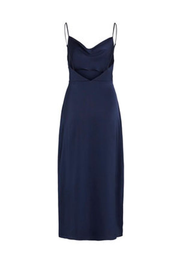 Vila Sukienka koktajlowa Ravenna 14085601 Granatowy Regular Fit. Kolor: niebieski. Materiał: syntetyk. Styl: wizytowy