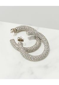 AMINA MUADDI - Kolczyki z kryształami Cameron Medium. Materiał: srebrne, metalowe. Kolor: srebrny. Kamień szlachetny: kryształ #8