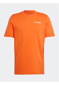 Adidas - adidas T-Shirt IL5067 Pomarańczowy Regular Fit. Kolor: pomarańczowy. Materiał: bawełna #2