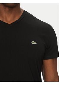 Lacoste T-Shirt TH6710 Czarny Regular Fit. Kolor: czarny. Materiał: bawełna