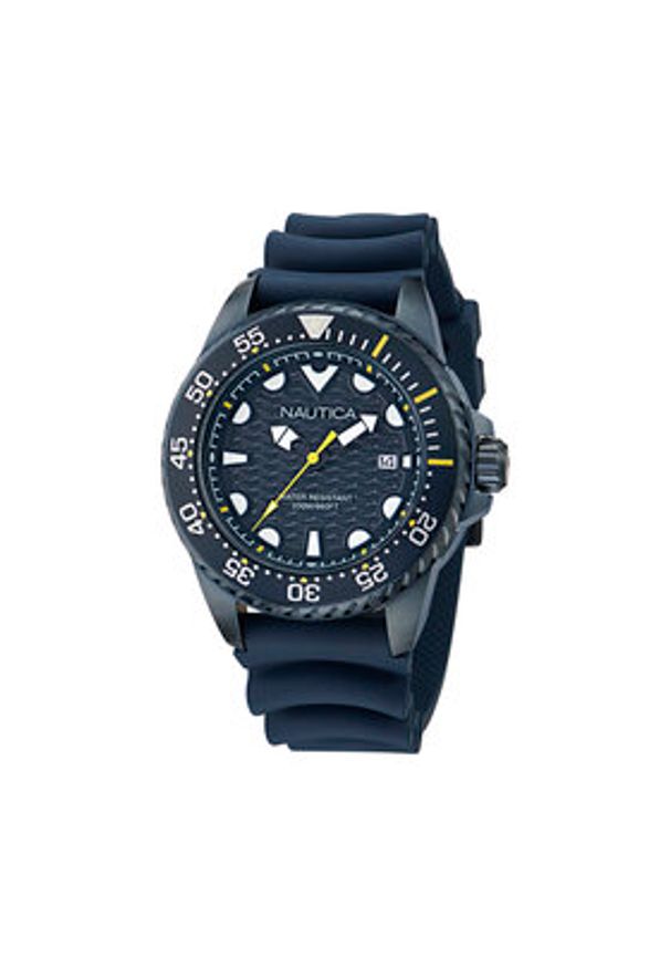Nautica Zegarek Sporty SET NAPSDS506 Granatowy. Kolor: niebieski. Styl: sportowy