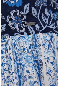Pepe Jeans sukienka bawełniana MARIELLE maxi oversize. Kolor: niebieski. Materiał: bawełna. Długość rękawa: na ramiączkach. Typ sukienki: oversize. Długość: maxi #2