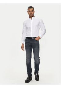 Hugo Koszula Kaleb 50519834 Biały Slim Fit. Kolor: biały. Materiał: bawełna #4