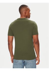 Guess T-Shirt M2YI36 I3Z14 Zielony Slim Fit. Kolor: zielony. Materiał: bawełna